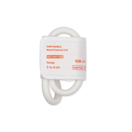 CABLES & SENSORS Disposable NIBP Cuff, Neonate #1 Dual Tube Hose 3, 6 cm, PK10 F1781D-C05-100